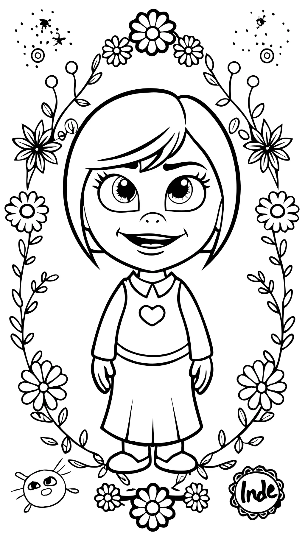 inside out envy coloring page